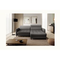 Canapé d'angle collection GOUMSI coloris Gris foncé 