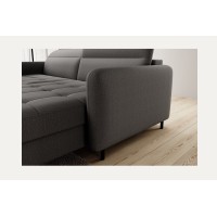 Canapé d'angle collection GOUMSI coloris Gris foncé 