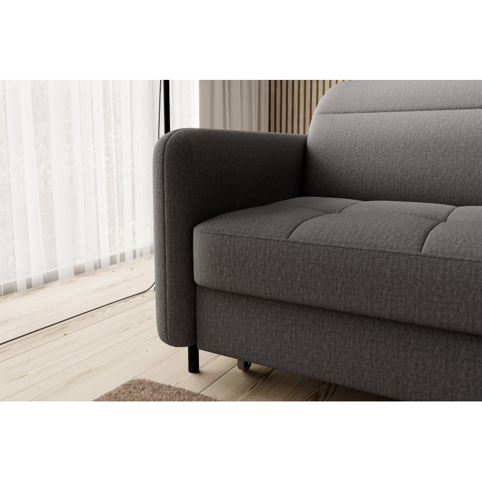Canapé d'angle collection GOUMSI coloris Gris foncé 