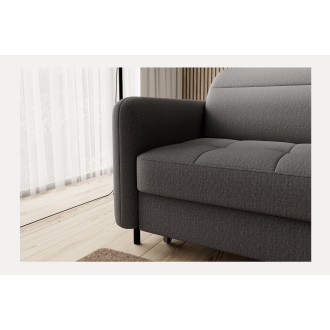 Canapé d'angle collection GOUMSI coloris Gris foncé 