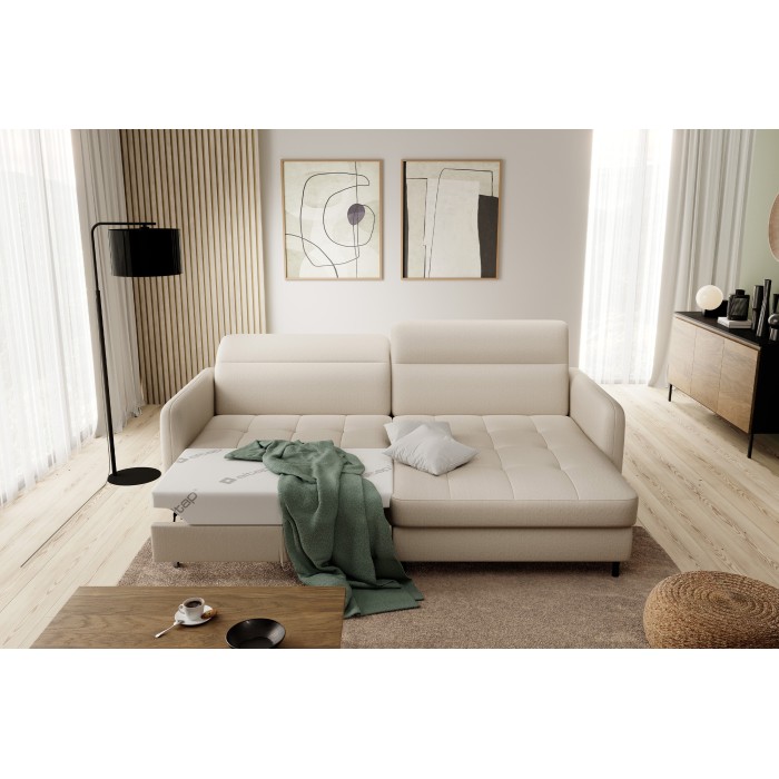 Canapé d'angle collection GOUMSI coloris Beige 