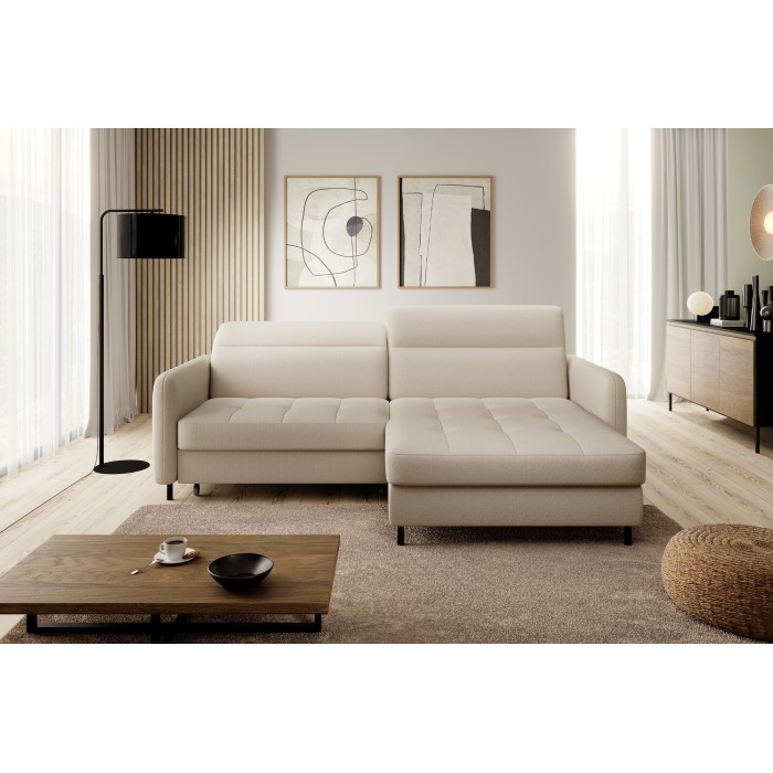 Canapé d'angle collection GOUMSI coloris Beige 