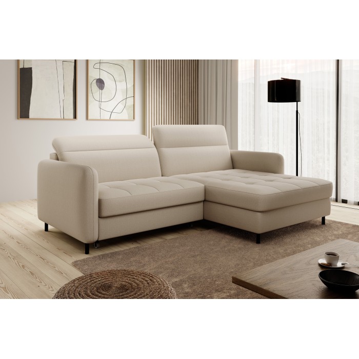 Canapé d'angle collection GOUMSI coloris Beige 