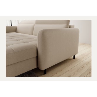 Canapé d'angle collection GOUMSI coloris Beige 