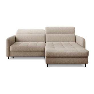 Canapé d'angle collection GOUMSI coloris Beige chiné 