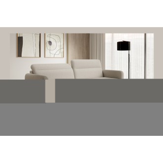 Canapé d'angle collection GOUMSI coloris Crème 