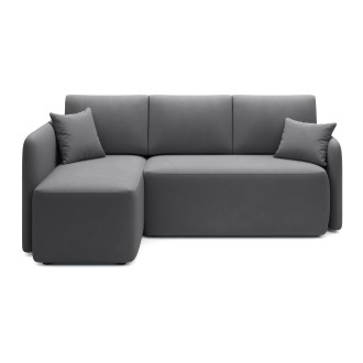 Canapé d'angle collection HEDSON coloris Gris foncé 