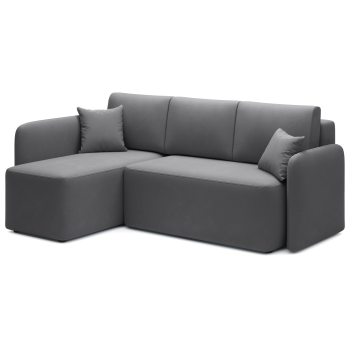 Canapé d'angle collection HEDSON coloris Gris foncé 