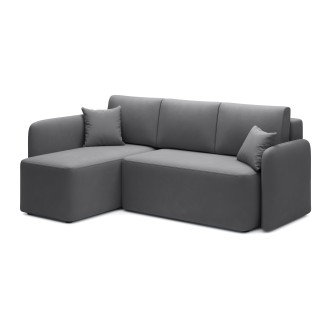 Canapé d'angle collection HEDSON coloris Gris foncé 