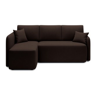 Canapé d'angle collection HEDSON coloris Marron 
