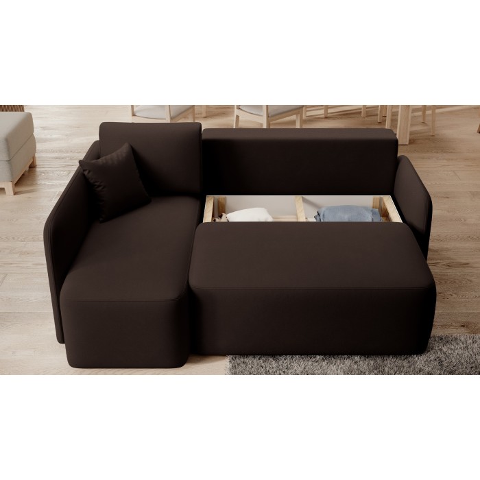 Canapé d'angle collection HEDSON coloris Marron 
