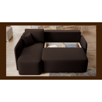 Canapé d'angle collection HEDSON coloris Marron 