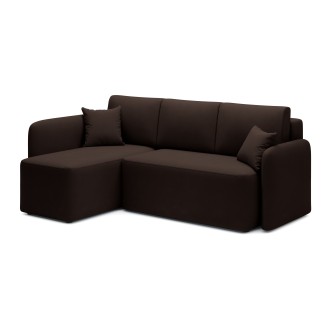 Canapé d'angle collection HEDSON coloris Marron 