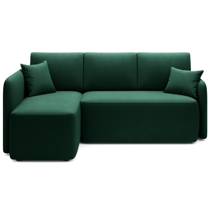 Canapé d'angle collection HEDSON coloris Vert émeraude 