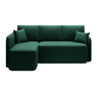 Canapé d'angle collection HEDSON coloris Vert émeraude 