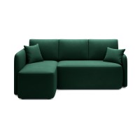 Canapé d'angle collection HEDSON coloris Vert émeraude 