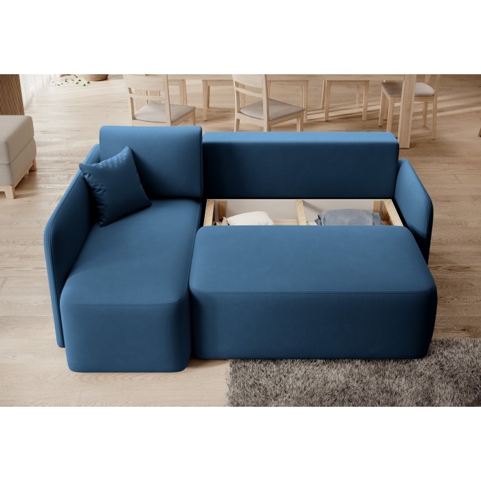 Canapé d'angle collection HEDSON coloris Bleu marine 