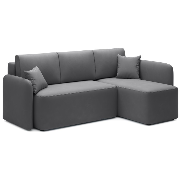 Canapé d'angle collection HEDSON coloris Gris foncé 
