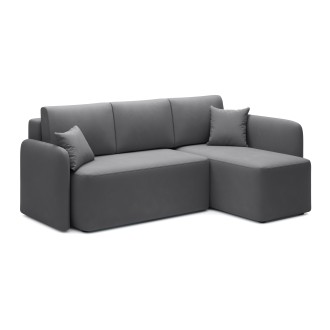 Canapé d'angle collection HEDSON coloris Gris foncé 