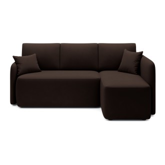 Canapé d'angle collection HEDSON coloris Marron 