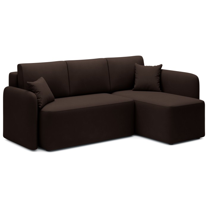 Canapé d'angle collection HEDSON coloris Marron 
