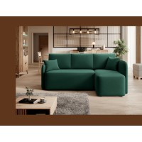 Canapé d'angle collection HEDSON coloris Vert émeraude 