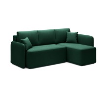 Canapé d'angle collection HEDSON coloris Vert émeraude 