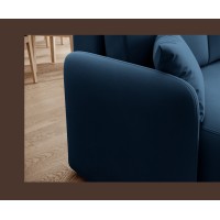 Canapé d'angle collection HEDSON coloris Bleu marine 