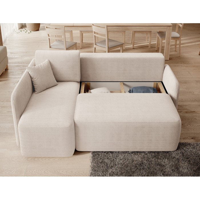 Canapé d'angle collection HEDSON coloris Beige 
