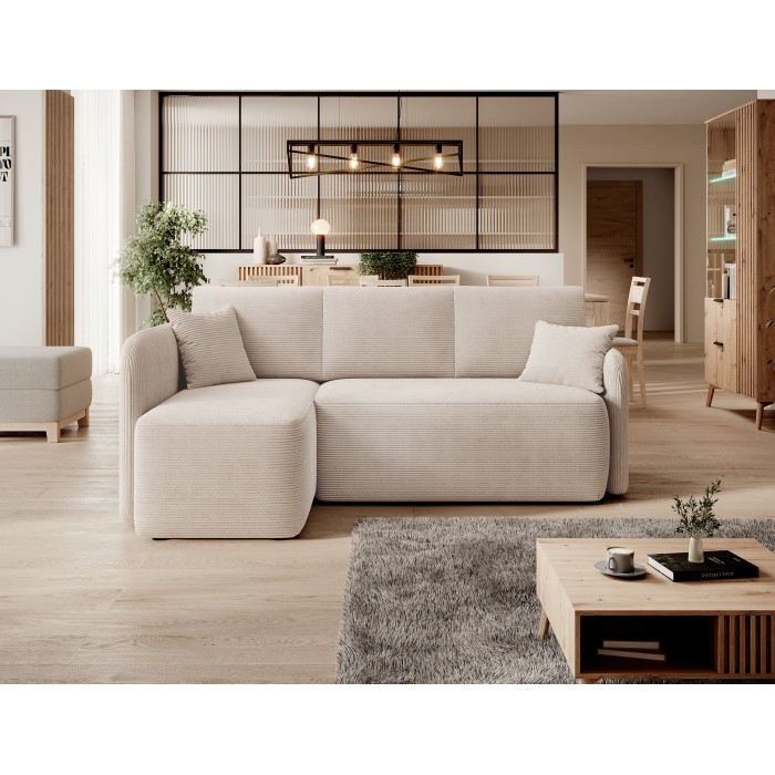Canapé d'angle collection HEDSON coloris Beige 
