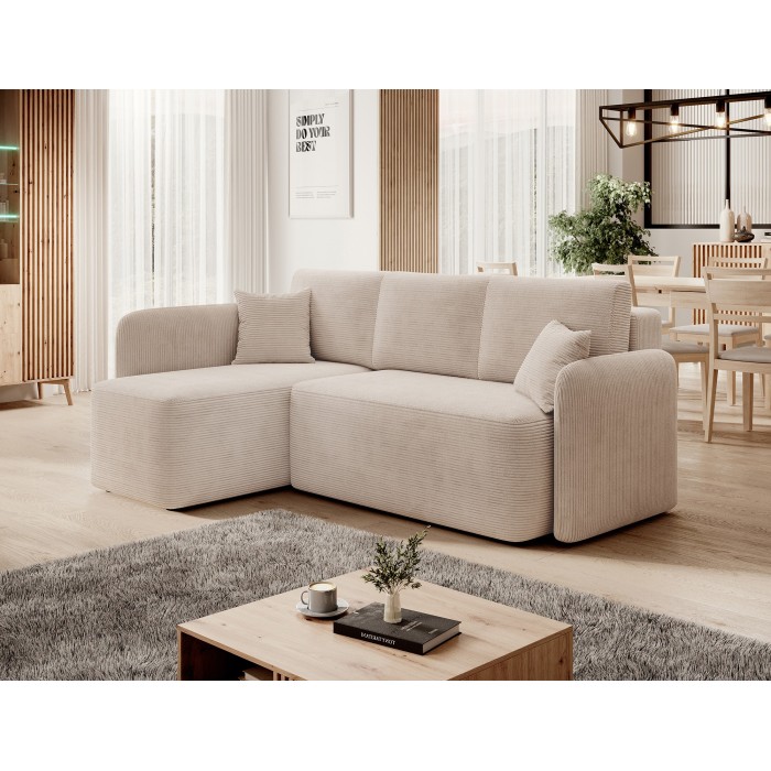 Canapé d'angle collection HEDSON coloris Beige 