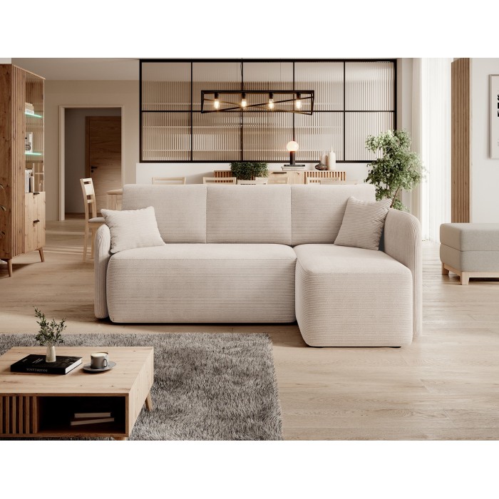 Canapé d'angle collection HEDSON coloris Beige 