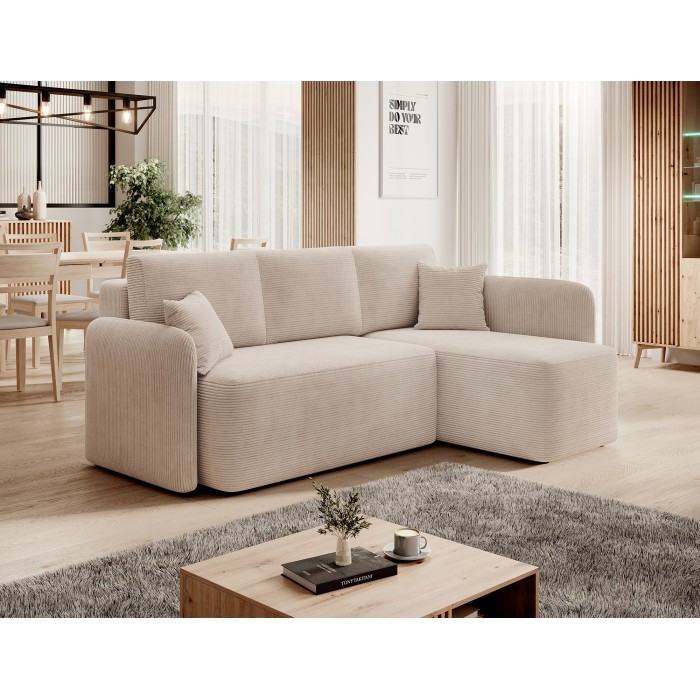 Canapé d'angle collection HEDSON coloris Beige 