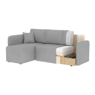 Canapé d'angle collection HEDSON coloris Blanc 