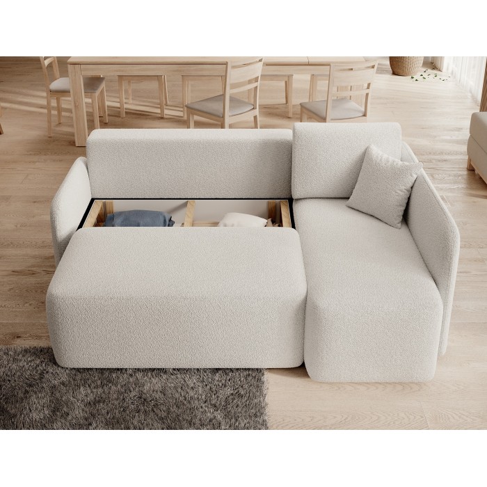 Canapé d'angle collection HEDSON coloris Blanc 