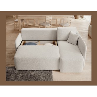 Canapé d'angle collection HEDSON coloris Blanc 