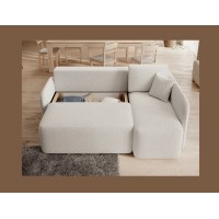 Canapé d'angle collection HEDSON coloris Blanc 