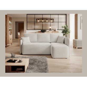 Canapé d'angle collection HEDSON coloris Blanc 