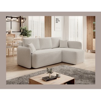 Canapé d'angle collection HEDSON coloris Blanc 