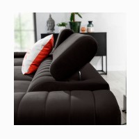 Canapé d’angle gauche Gris foncé convertible 3 places JAYSON design contemporain 