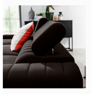 Canapé d’angle droit Gris foncé convertible 3 places JAYSON design contemporain 