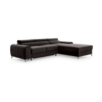 Canapé d’angle droit Gris foncé convertible 3 places JAYSON design contemporain 