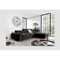 Canapé d’angle droit Gris foncé convertible 3 places JAYSON design contemporain 