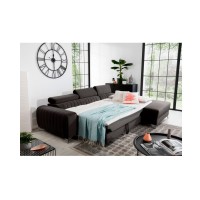 Canapé d’angle droit Gris foncé convertible 3 places JAYSON design contemporain 