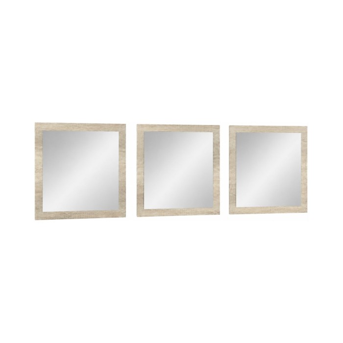 Set di 3 specchi MALMO colore sonoma 60x60x3