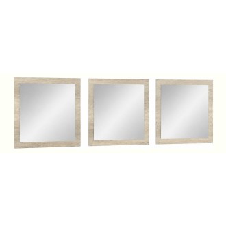 Set von 3 Spiegeln MALMO Farbe Sonoma 60x60x3