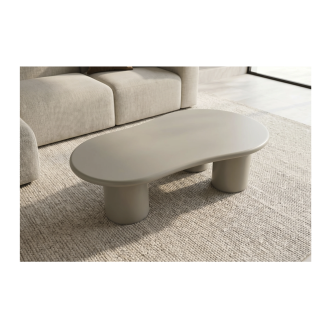 Table basse PTERAX grise vue de haut