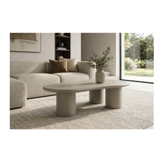 Table basse PTERAX grise mise en situation