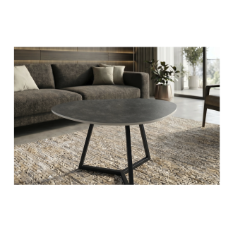 Table basse PETRANO gris anthracite mise en situation