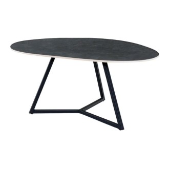 Table basse PETRANO 90cm grise anthracite